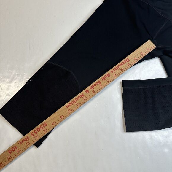 Gymshark Legging Small Black Cropped Mesh Womens Training Workout Pocket EUC - Picture 12 of 13